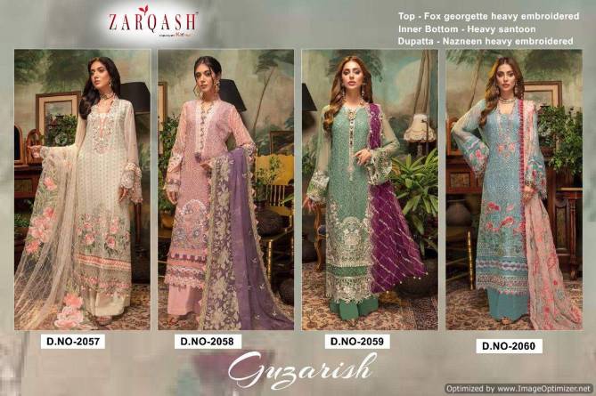 Zarqash Guzarish Georgette Festive Wear Heavy Designer Pakistani Salwar Kameez